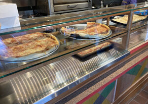 Pizza by the slice is ready to go!